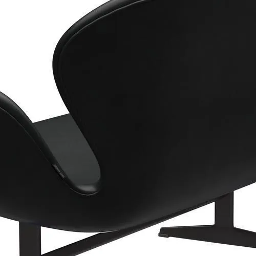 Fritz Hansen Swan™ Sofa 2 Seater, Warm Graphite/Grace Black