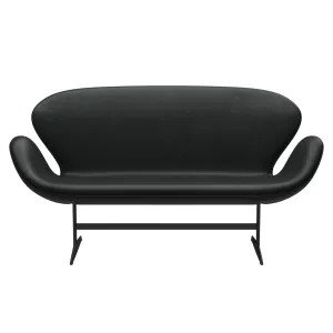 Fritz Hansen Swan™ Sofa 2 Seater, Warm Graphite/Grace Black