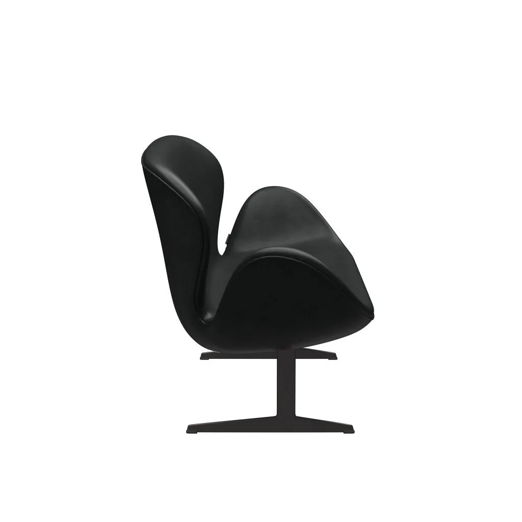 Fritz Hansen Swan™ Sofa 2 Seater, Warm Graphite/Grace Black