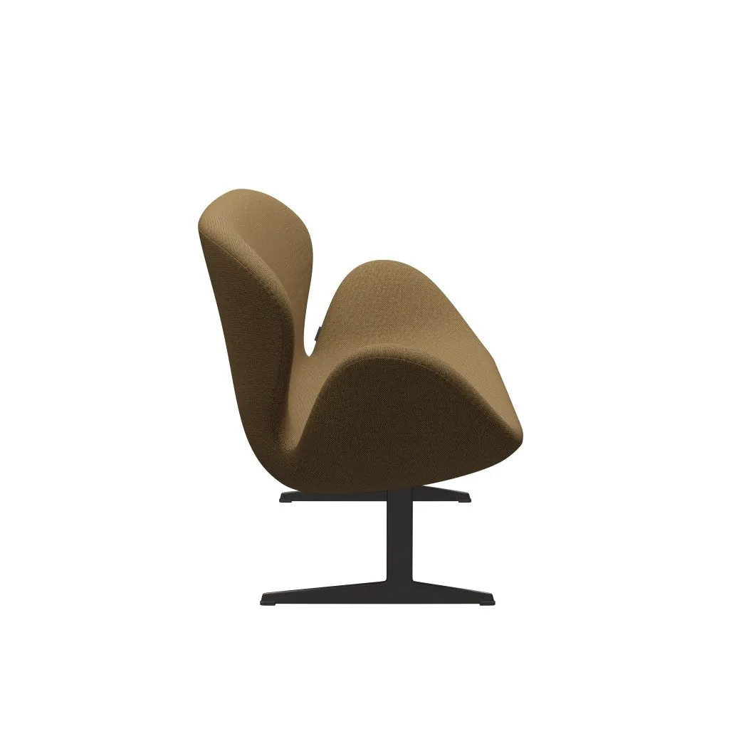 Fritz Hansen Swan™ Sofa 2 Seater, Warm Graphite/Re Wool Mustard/Natural
