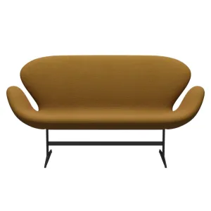 Fritz Hansen Swan™ Sofa 2 Seater, Warm Graphite/Re Wool Saffron/Natural