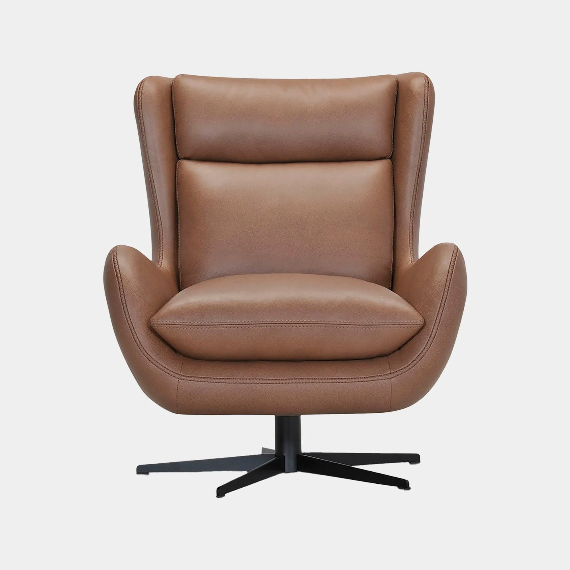 Gaeta - Swivel Chair In Leather