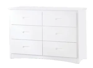 Galen 6 Drawer Dresser - White