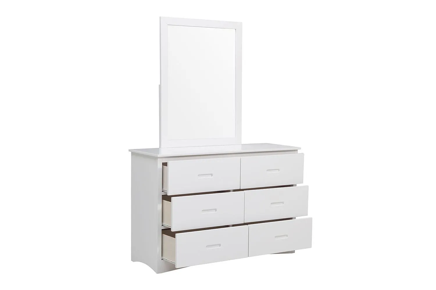 Galen 6 Drawer Dresser - White