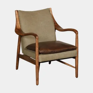 Galverston - Leisure Chair In Fabric & Leather