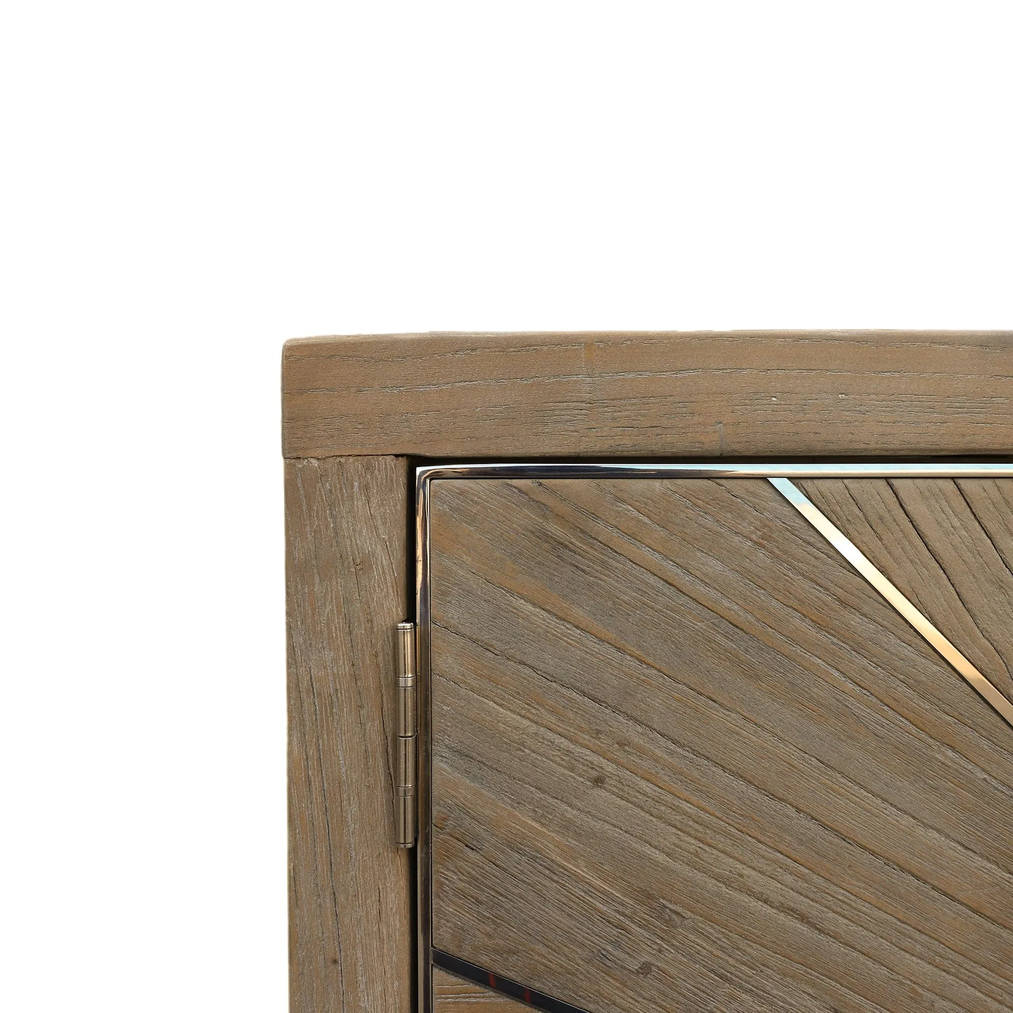 Georgetown - 2 Door Small Sideboard In Smoky Grey Reclaimed Timber