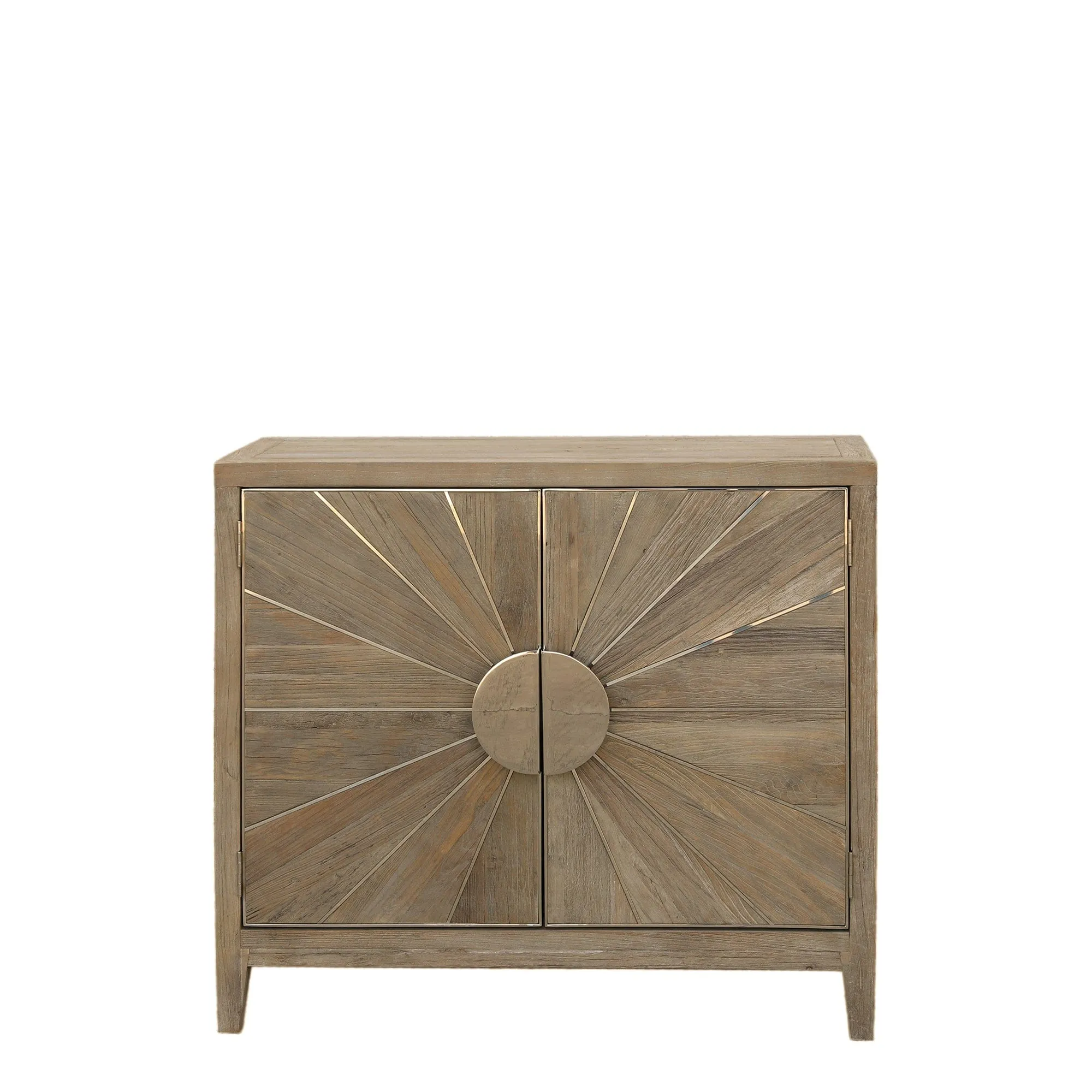 Georgetown - 2 Door Small Sideboard In Smoky Grey Reclaimed Timber