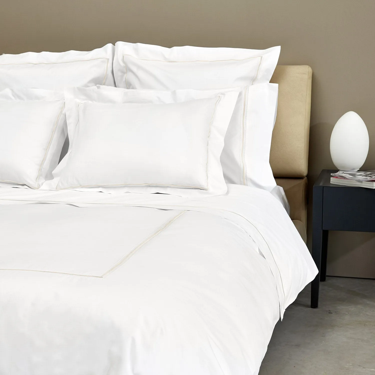 Gramercy Duvet & Shams, White/Ivory