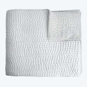 Hand Stitched Coverlet, Gray