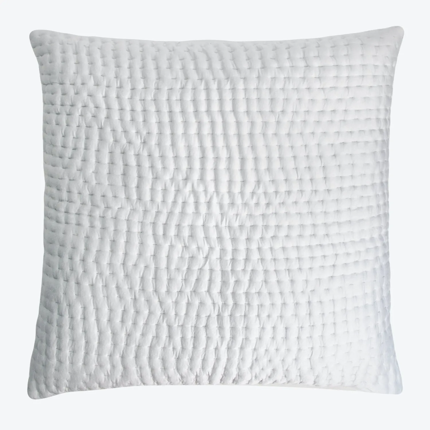 Hand Stitched Euro Sham, Gray