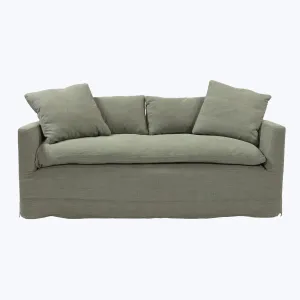 Havana Curved Slipcovered Sofa