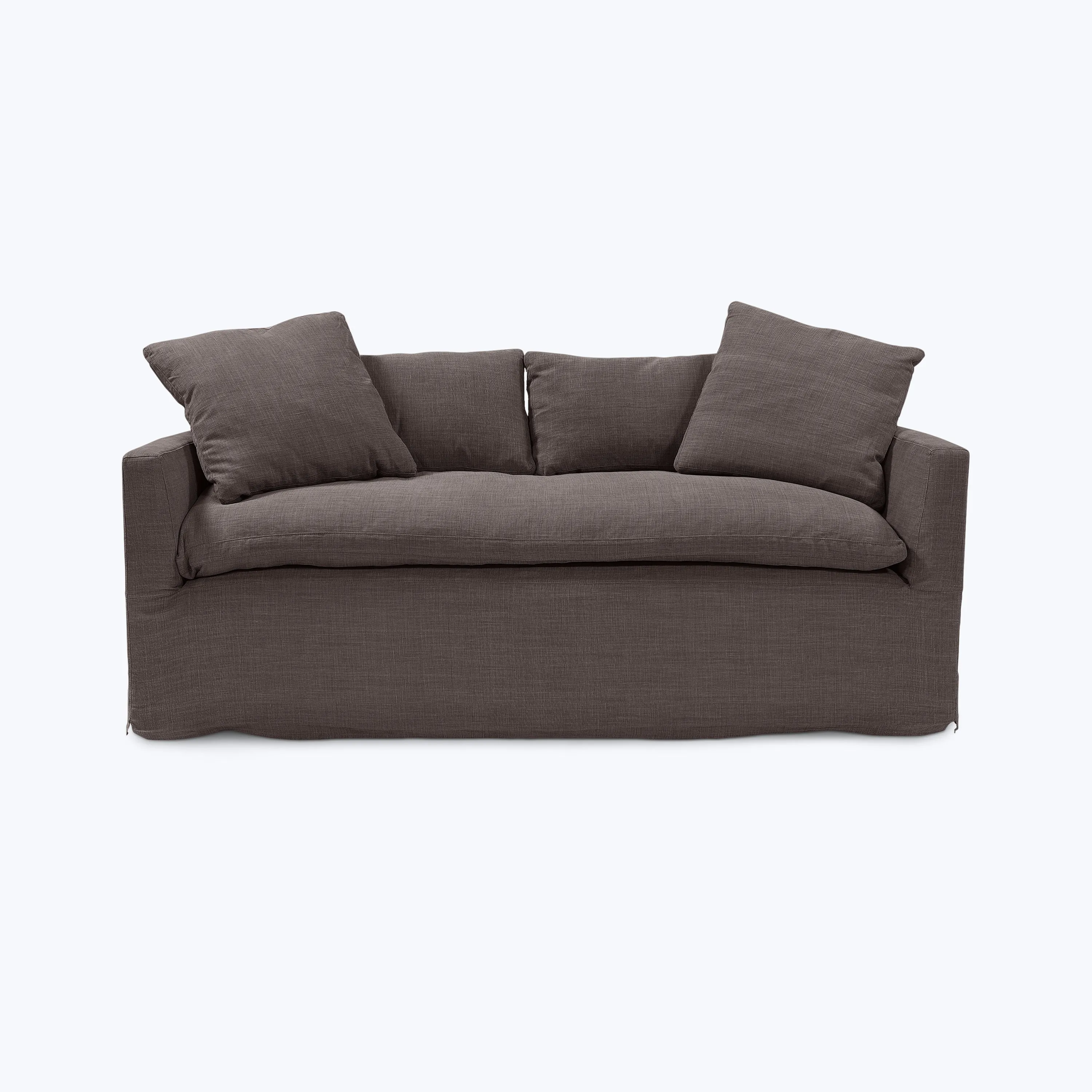 Havana Curved Slipcovered Sofa