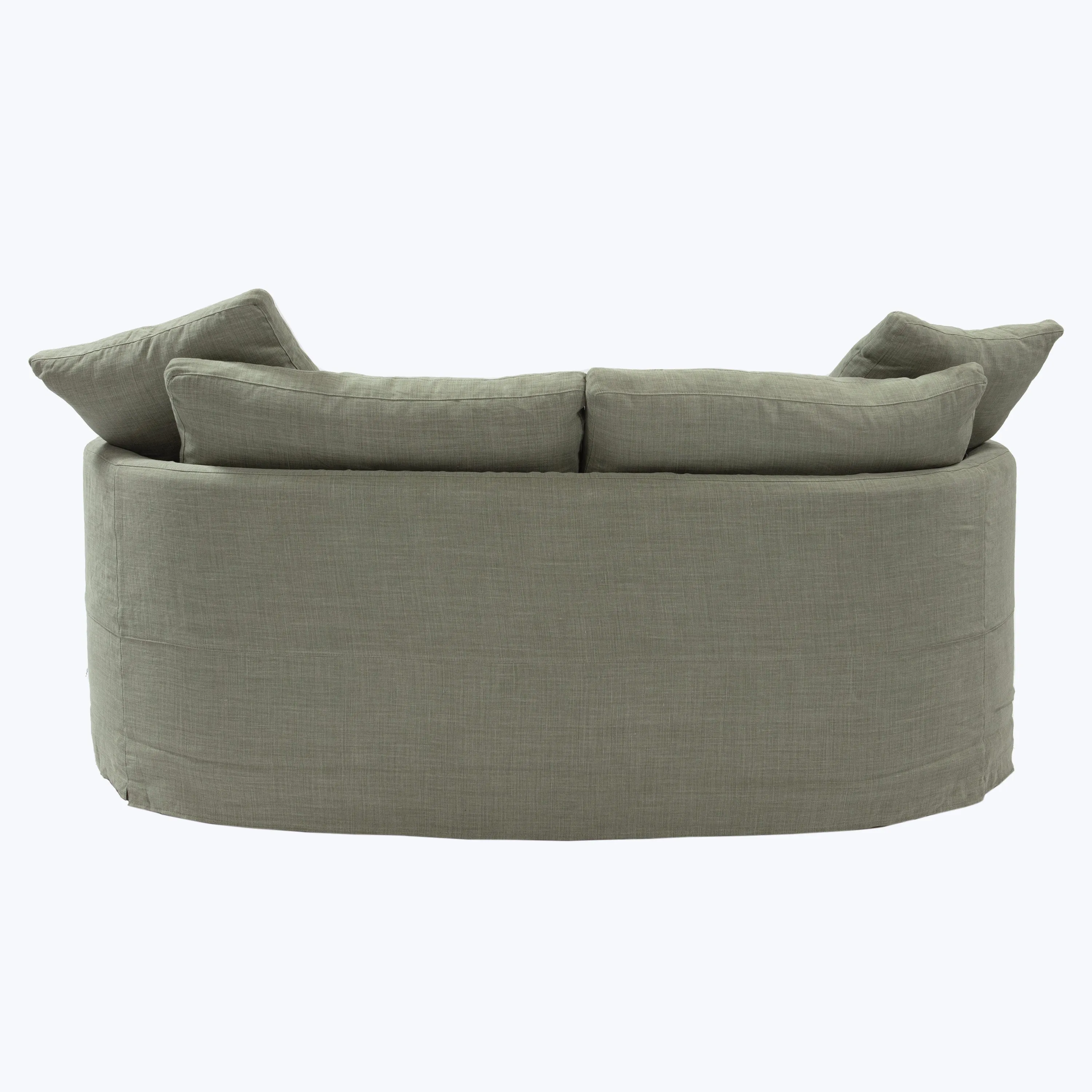 Havana Curved Slipcovered Sofa