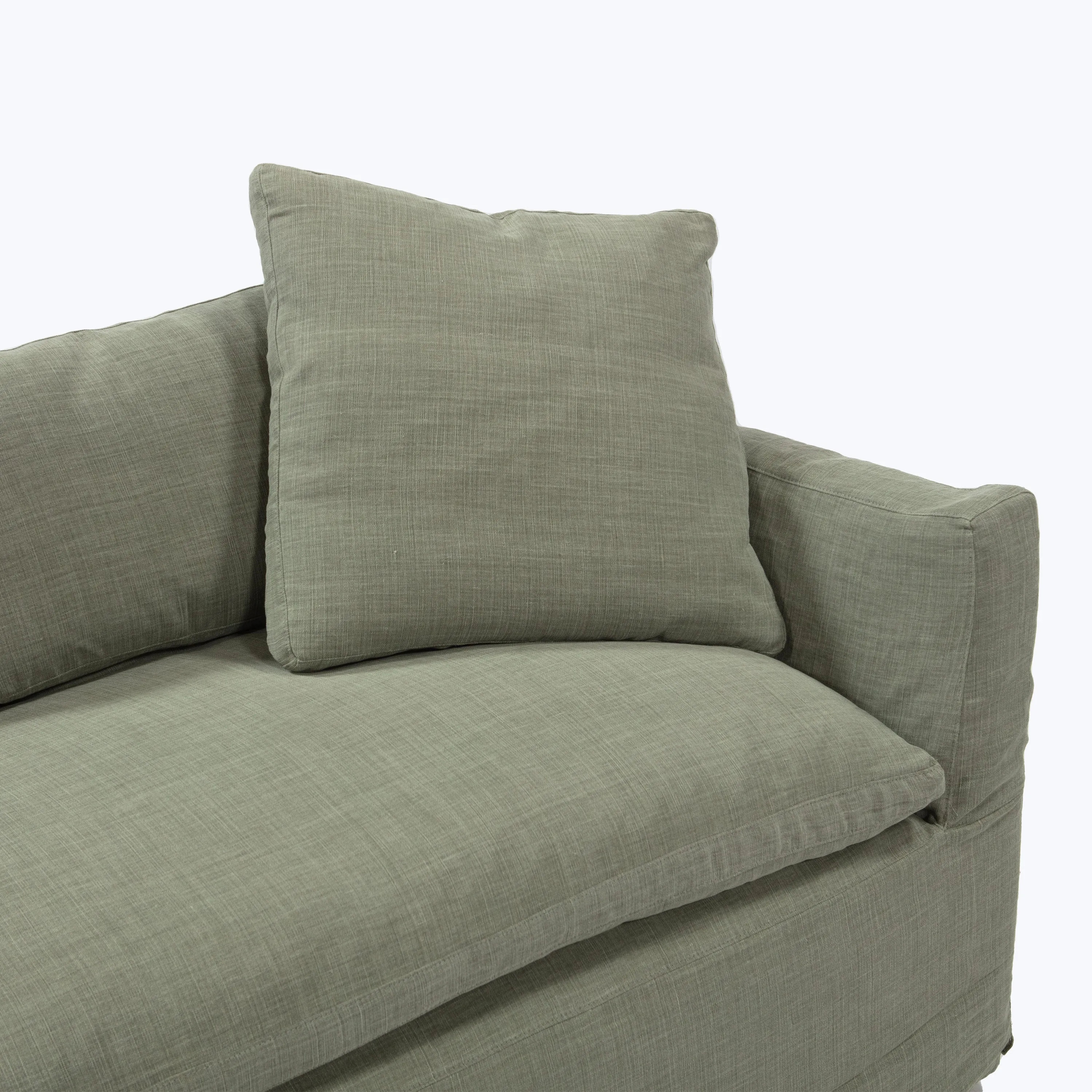 Havana Curved Slipcovered Sofa