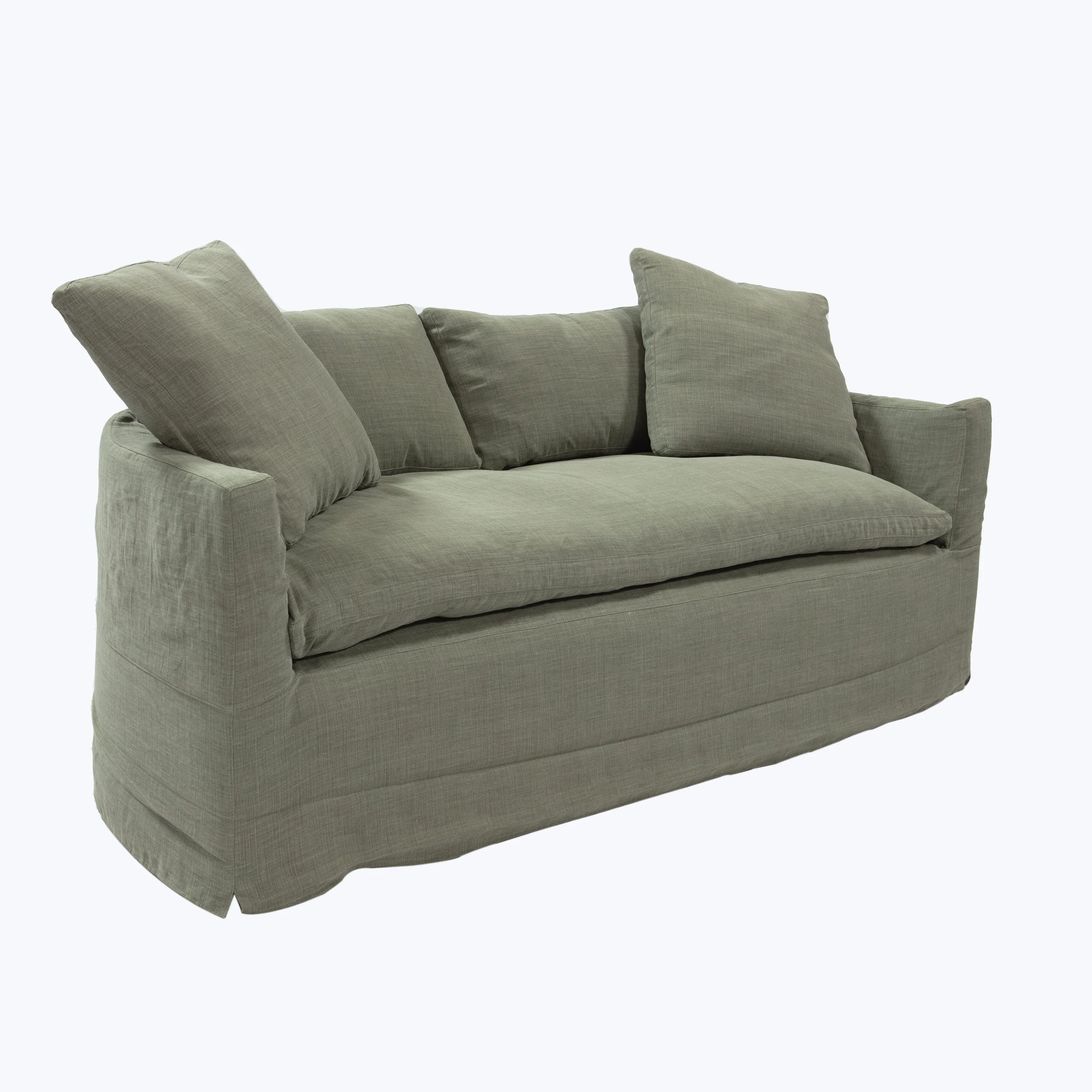 Havana Curved Slipcovered Sofa