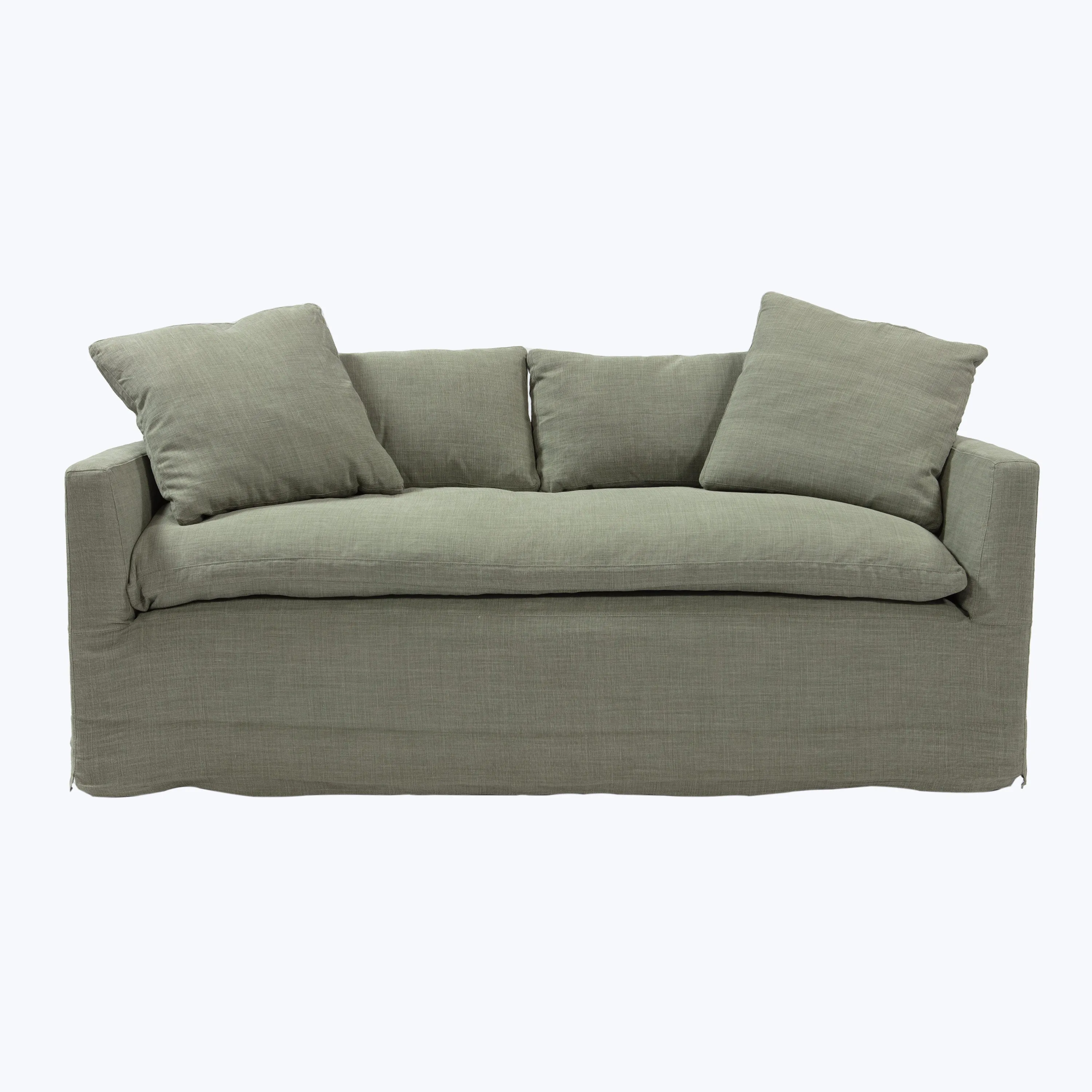 Havana Curved Slipcovered Sofa