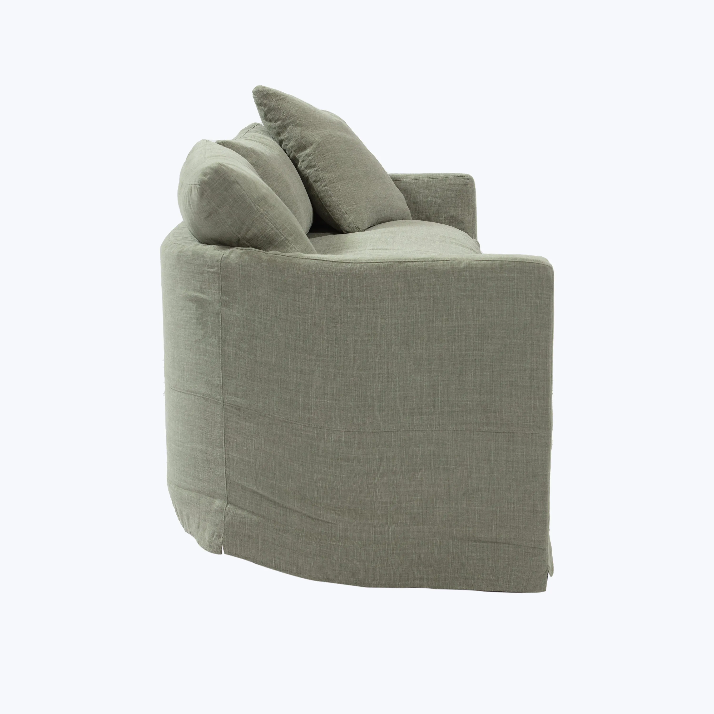 Havana Curved Slipcovered Sofa