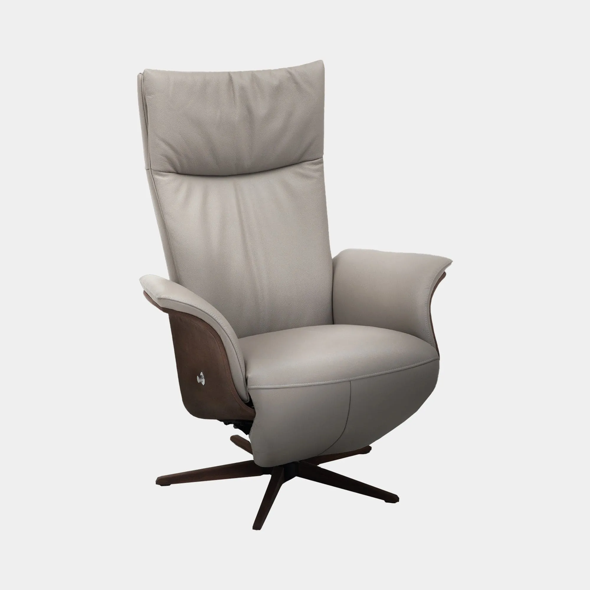 Helsinki - Swivel Power Recliner Chair In Semi Aniline Leather