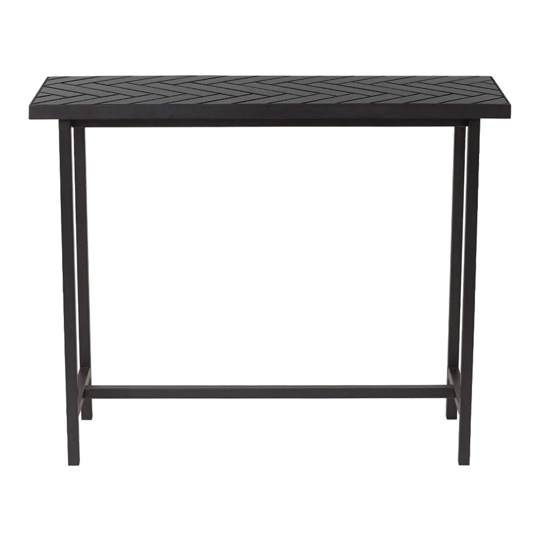 Herringbone Tile Console Table
