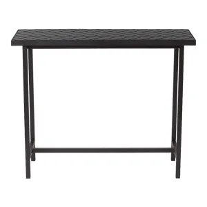 Herringbone Tile Console Table