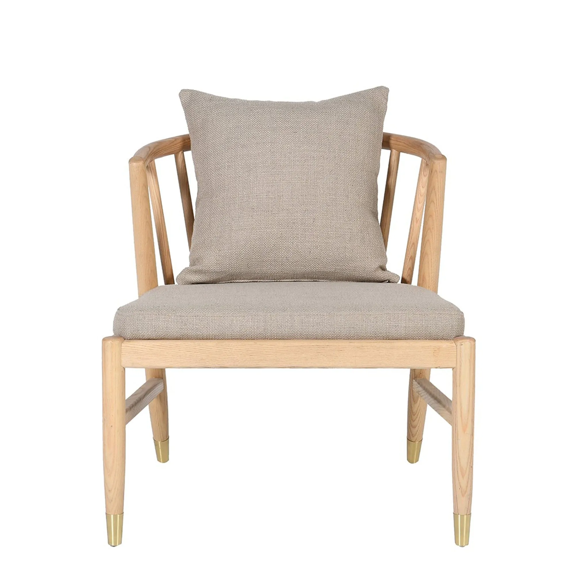 Hudson - Cushioned Spindle Chair In Fabric