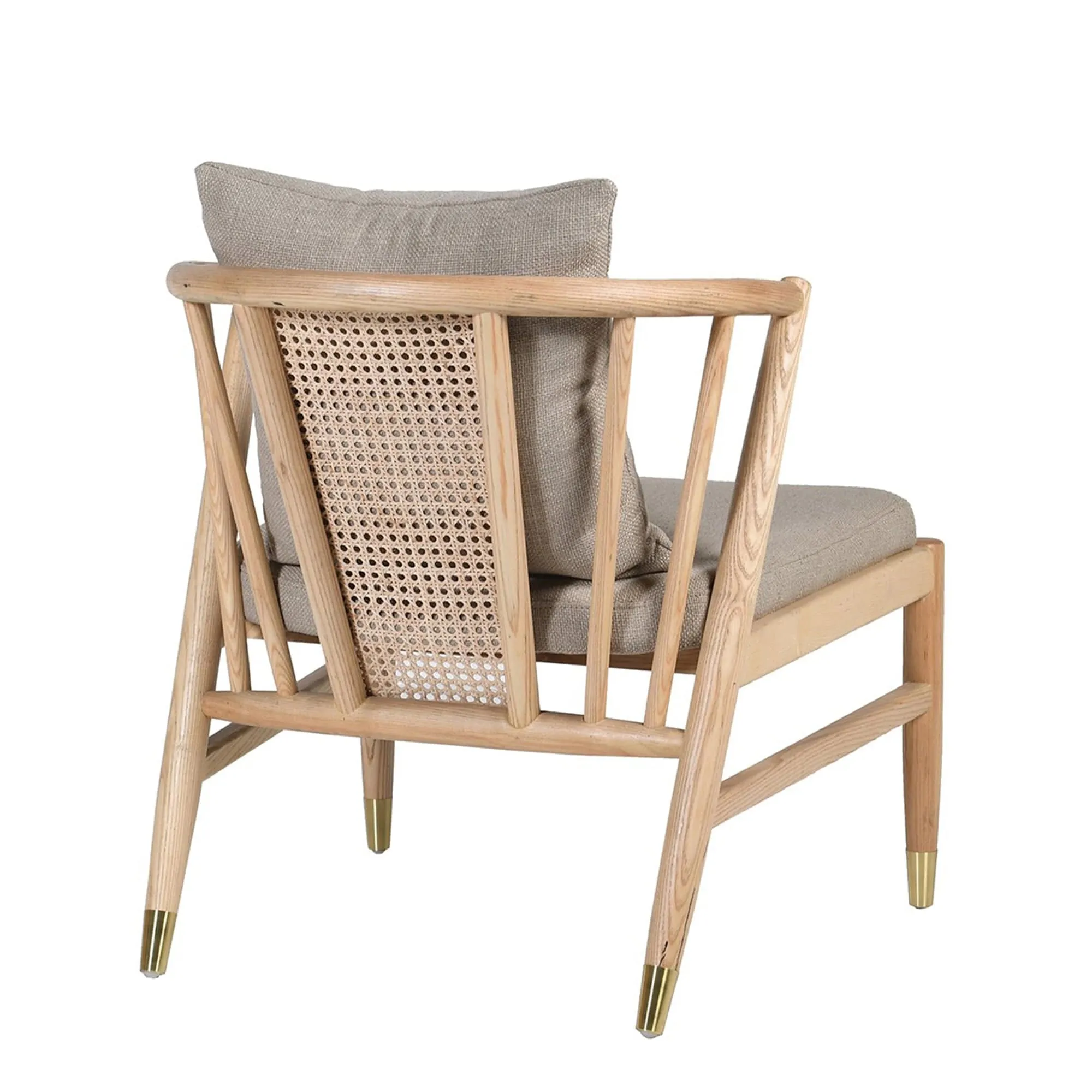 Hudson - Cushioned Spindle Chair In Fabric