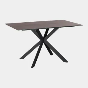 Jessica - 135cm Dining Table In Taupe Ceramic