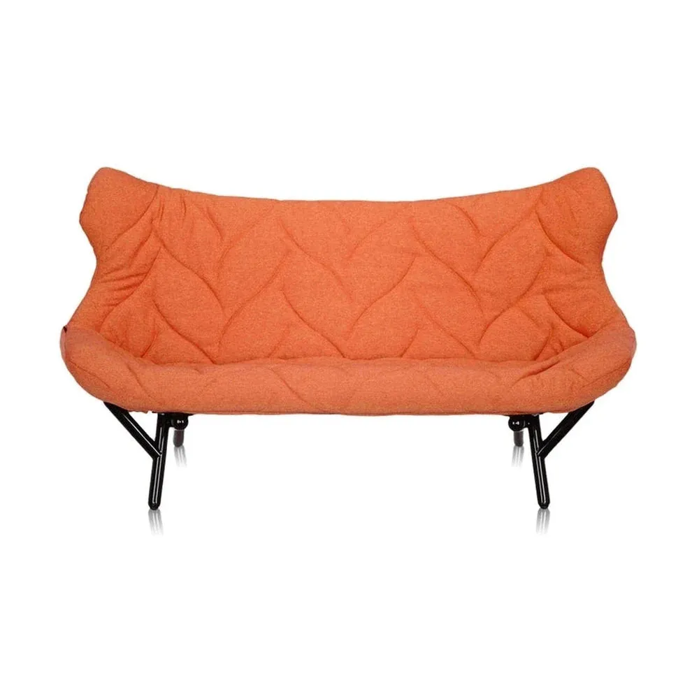 Kartell Foliage Sofa Trevira, Black/Orange