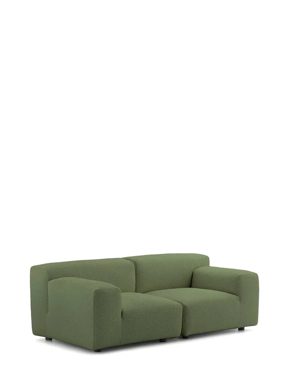 Kartell Plastics Duo 2 Seater Sofa Dx Orsetto, Green