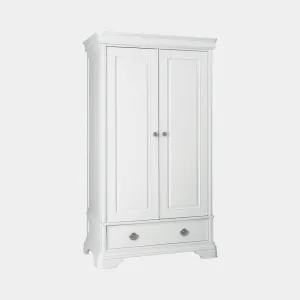 Lace - Combi Wardrobe In White Paint Finish