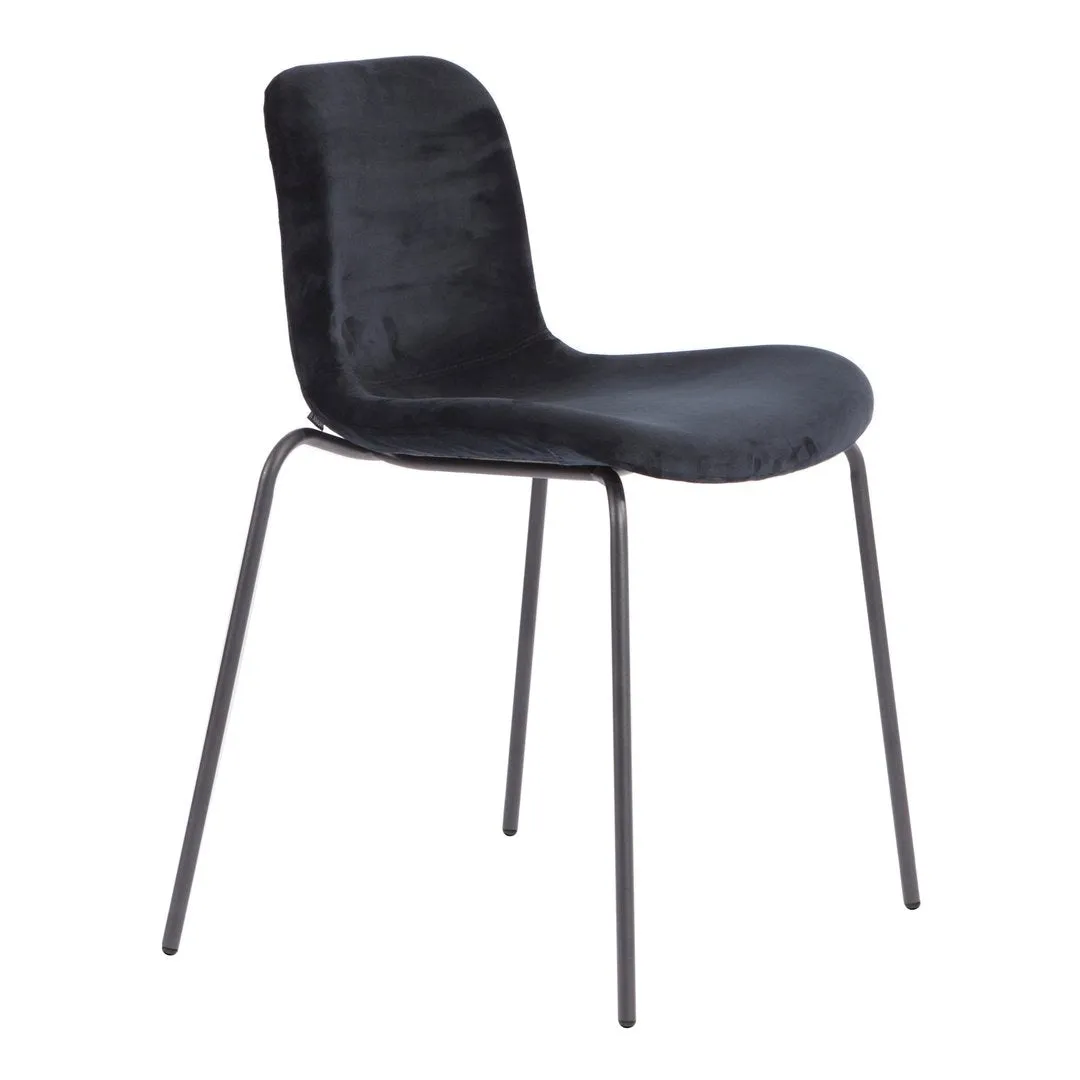 Langue Dining Chair - Steel - Soft Upholstered
