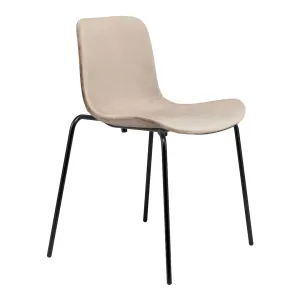 Langue Dining Chair - Steel - Upholstered