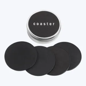 Leather Coasters with Tin Box