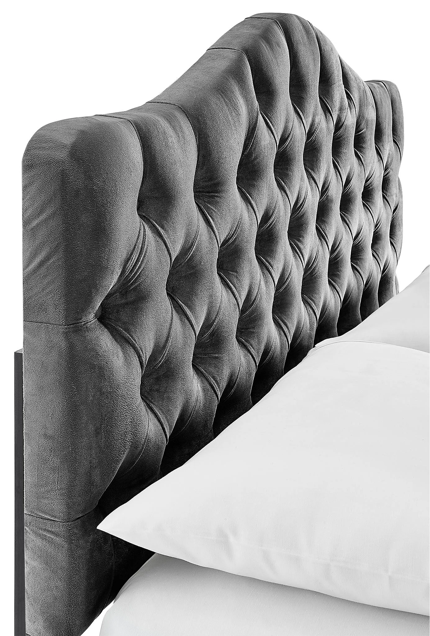 Lexa Queen Headboard - Dark Grey