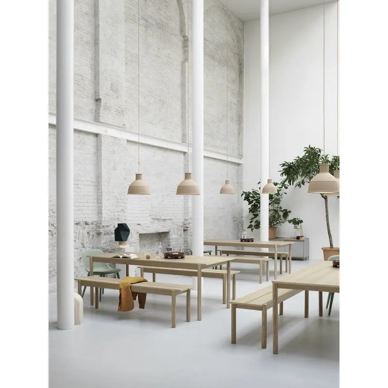 Linear Wood Table, Oak, 200 cm