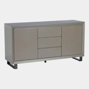 Livorno - 2 Door Wide Sideboard In Matte Grey Lacquer