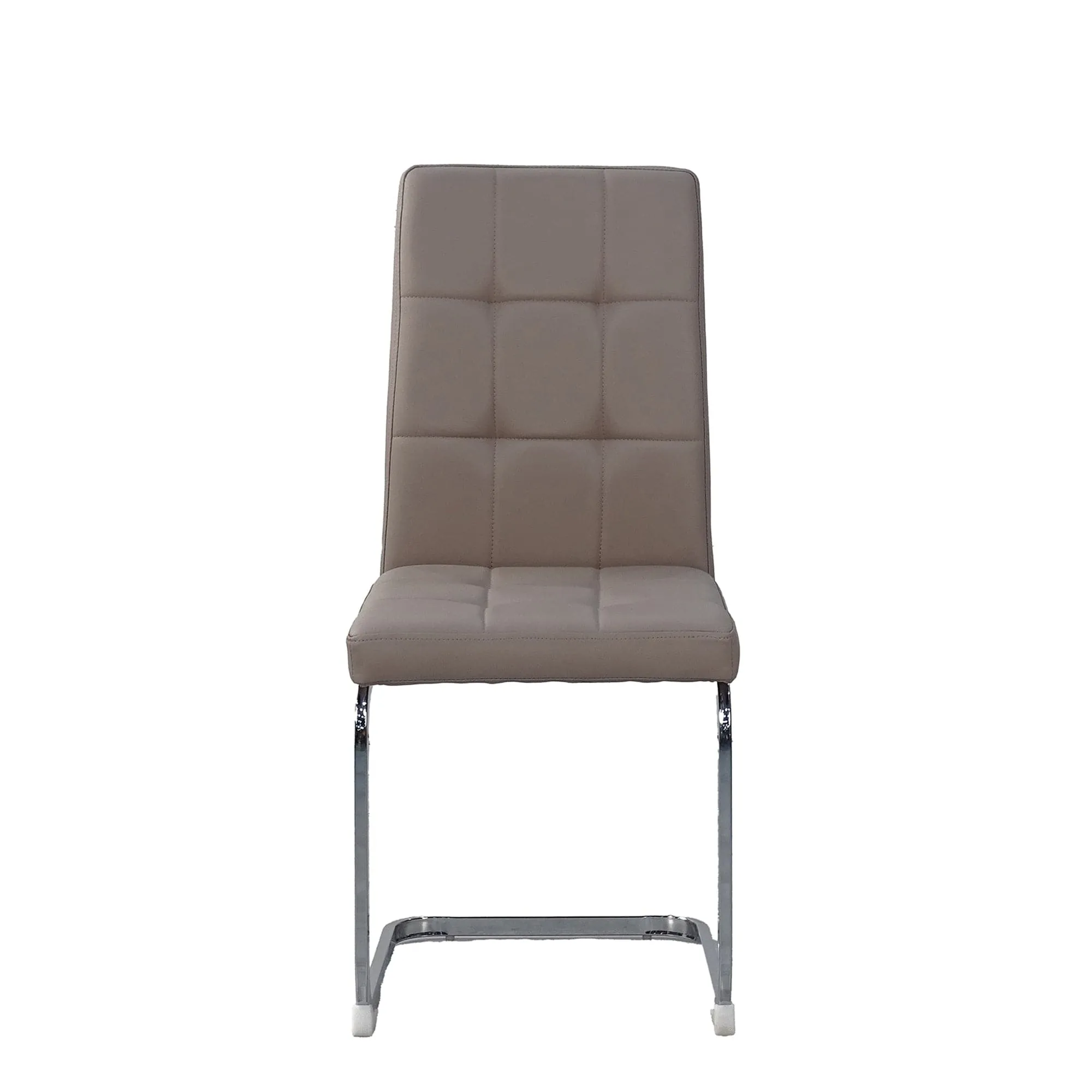 Lucas - Cantilever Dining Chair In PU With Chrome Base
