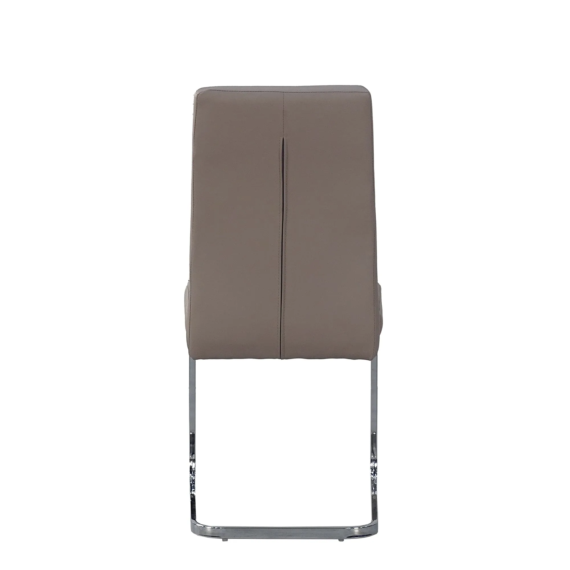 Lucas - Cantilever Dining Chair In PU With Chrome Base