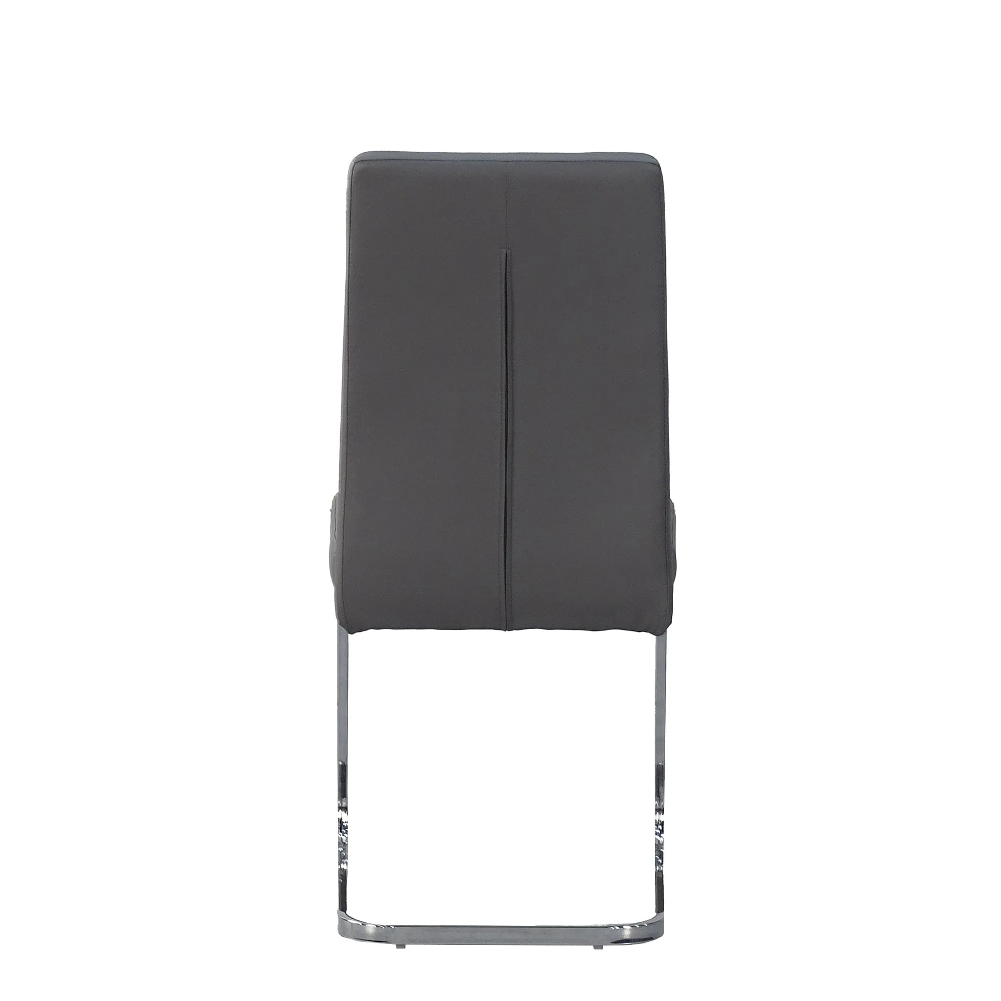 Lucas - Cantilever Dining Chair In PU With Chrome Base