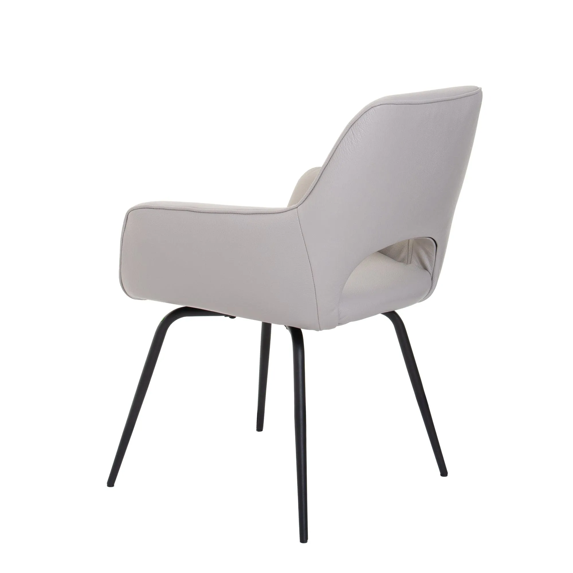 Luna - Swivel Dining Chair In Leather