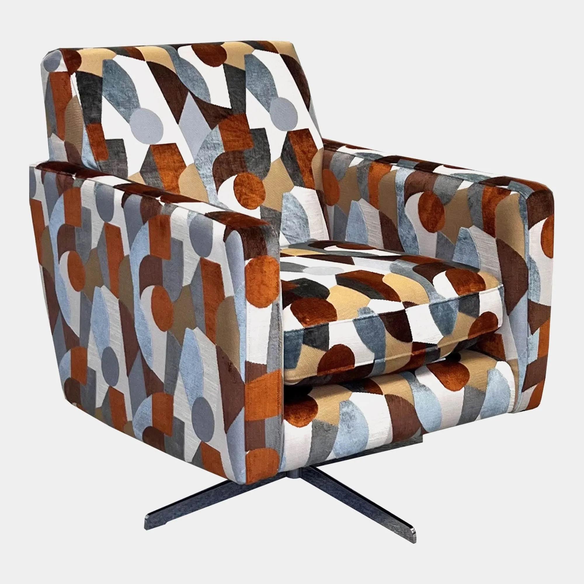 Lyon - Swivel Accent Chair In Fabric