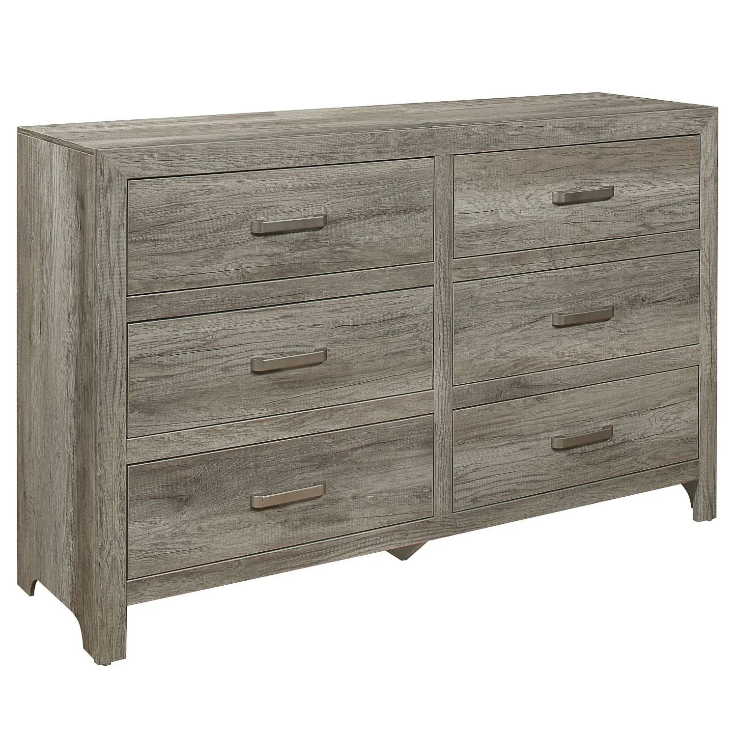 Mandan 6 Drawer Dresser - Weathered Grey