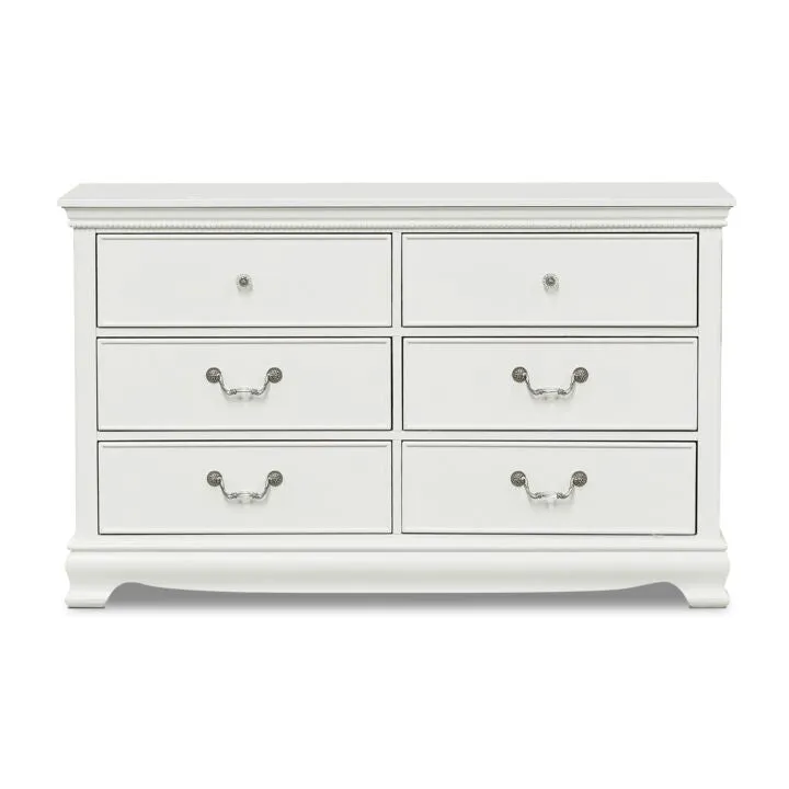 Melanie 6-Piece Full Bedroom Package - White