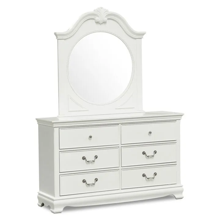 Melanie 6-Piece Twin Bedroom Package - White
