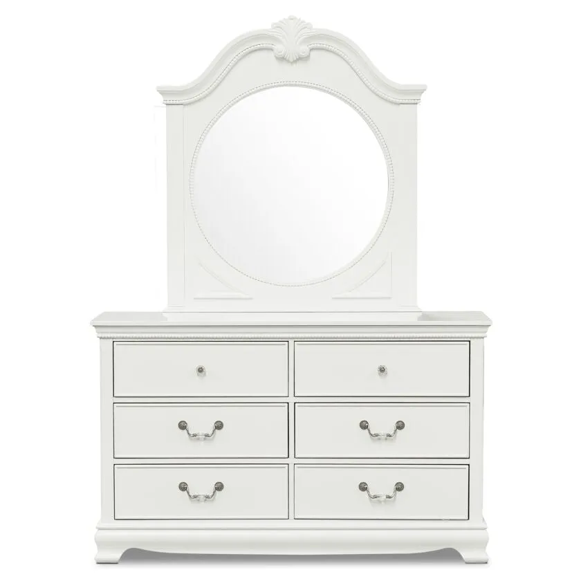 Melanie 6-Piece Twin Bedroom Package - White