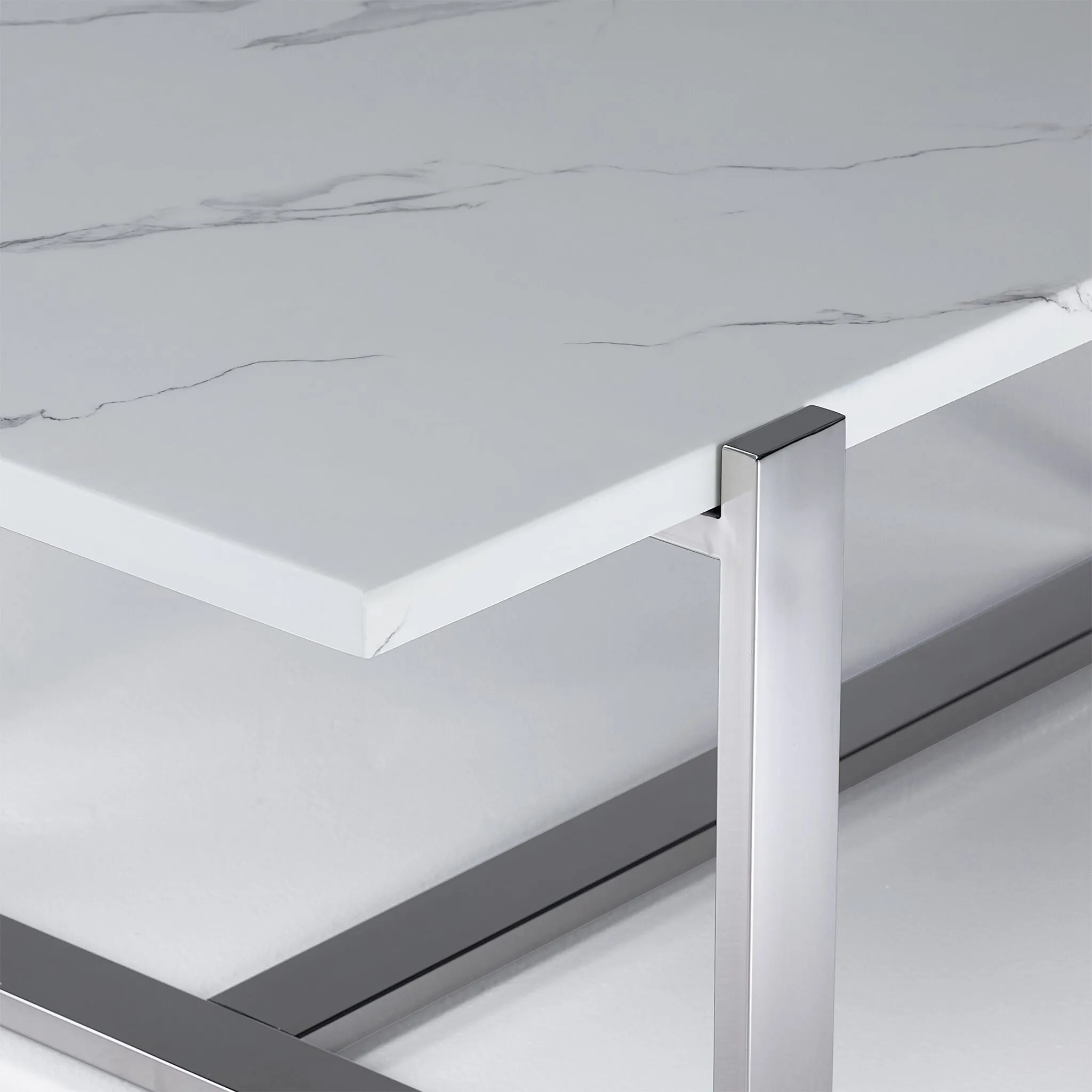 Memphis 48" Coffee Table - White