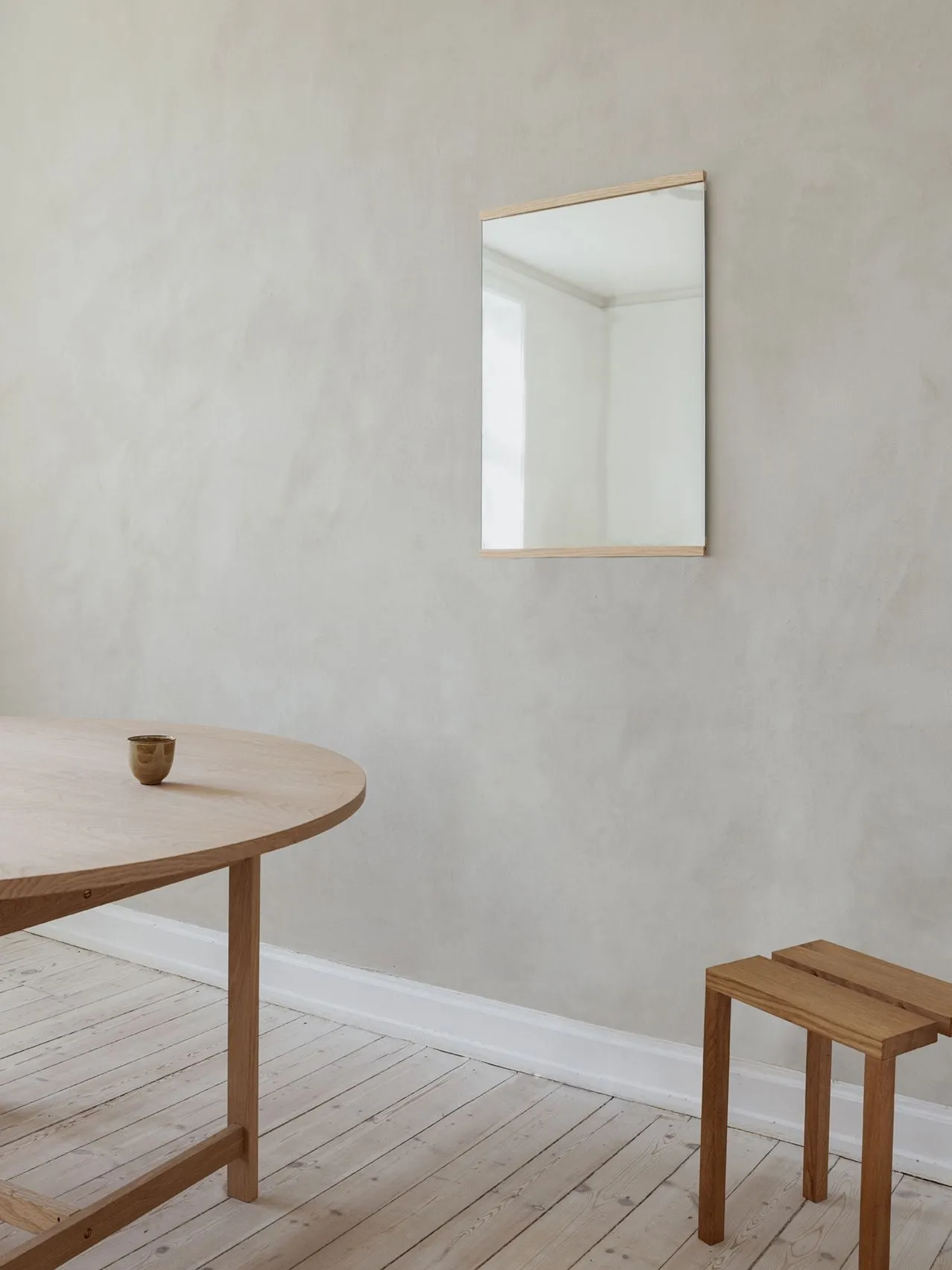 Moebe Rectangular Wall Mirror 101,8x70 Cm, Ash