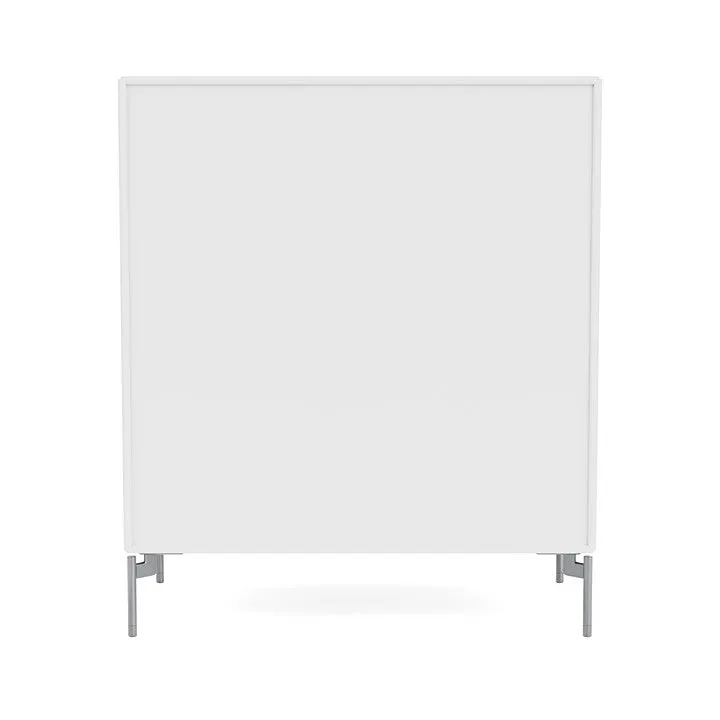 Montana Carry Dresser With Legs, Snow White/Matt Chrome