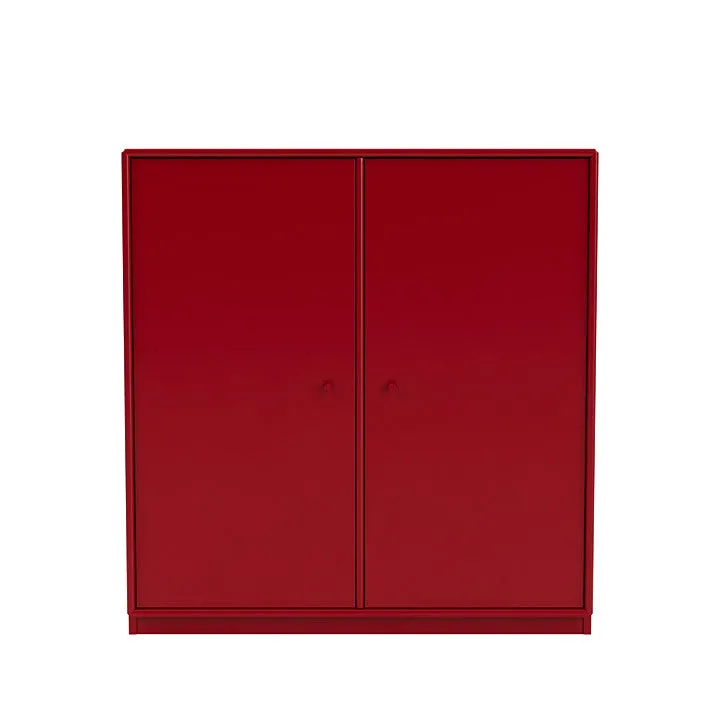 Montana Cover Cabinet With 3 Cm Plinth, Beetroot Red