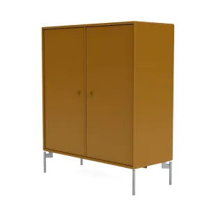 Montana Cover Cabinet With Legs, Amber/Matt Chrome
